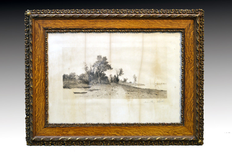 SOLD Antique Victorian Oak Multi-Carved Picture Frame