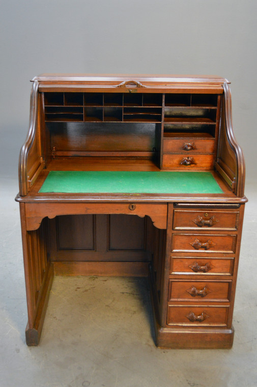 SOLD Antique Victorian Ladies Roll Top Desk - Civil War Era * REDUCED PRICE *
