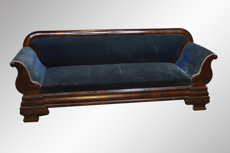 SOLD Monumental Civil War Era Empire Sofa