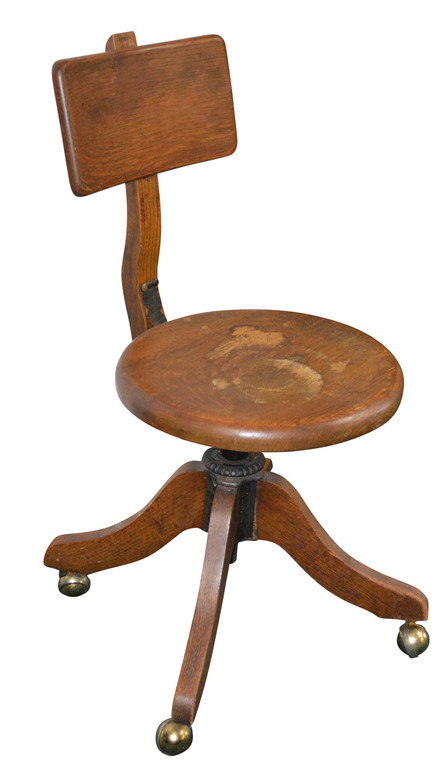 SOLD  Oak Stenographer Lady's Office Chair