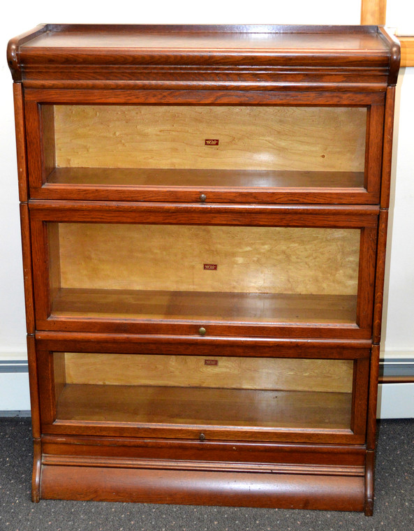 SOLD Oak Victorian Sectional Bookcase by Weir