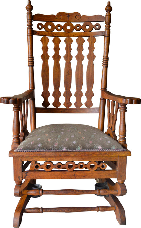 SOLD Victorian Oak Platform Rocker