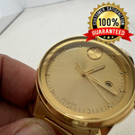Movado BOLD Verso, 42 mm yellow gold ion-plated stainless steel case