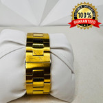 MOVADO $795 BIG GOLD STAINLESS STEEL BOLD SWISS MUSEUM DOT WATCH
