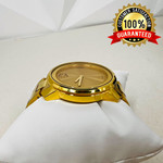 MOVADO $795 BIG GOLD STAINLESS STEEL BOLD SWISS MUSEUM DOT WATCH