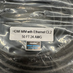 HDMI M/M Cable with Ethernet CL2, 50 Feet 24 AWG