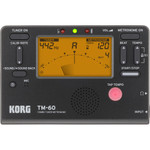 Korg TM-60 Combo Tuner Metronome, Black (NEW)