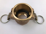 1-1/2" PT Coupling Brass Cam & Groove Coupler 15D Female NPT Threads