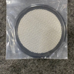 (Lot of 10) FKM Black 3 Perforated Plate Gasket W/ .033 Diameter Holes