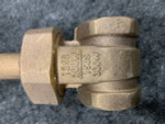 APOLLO VALVE 1-1/4" Fnpt Brass Domestic Gate Valve, Mallable Iron Hand Wheel