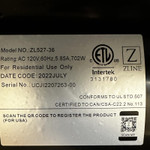 ZLINE 36in Convertible Vent Under Cabinet Range Hood in Stainless Steel (527-36)