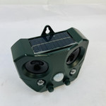 Solar powered ultrasonic animal and bird repeller