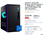 Alienware Aurora R16 Gaming Desktop, i7-13700F, 16GB, 1TB SSD, RTX 4060 Ti 8GB