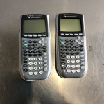 (Lot of 2) Texas Instruments Ti-84 Plus Silver Graphic Calculators