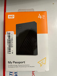 Western  4TB My Passport Portable External Hard Drive, Black