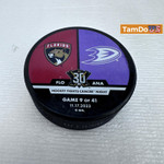 Anaheim Ducks Florida Panthers 11/17/23 Warm Up Puck 30th Anniversary Cancer