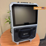 Dolphin KB-85R Portable Karaoke Machine | 14" Tablet, Voice Modulation, HDMI, Rechargeable, 8" 100W Dolphin KB-85R Portable Karaoke Machine | 14" Tablet, Voice Modulation, HDMI, Rechargeable, 8" 100W