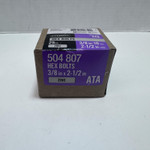 (Lot of 3) Everbilt Hex Bolt Zinc 3/8-16 x 2-1/2 504807, 25pk