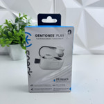 GEMTONES Play True Wireless Earbuds, 28H Battery, USB-C, IPX5, White – NEW