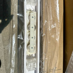 Cordless, Bottom Rail - Lift and Tilt, Faux wood blind 2-inch (NEW)