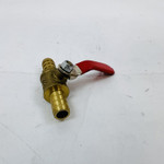Brass Mini Ball Valve 1/4" Hose Barb Shut Off Valve (6-Pack)