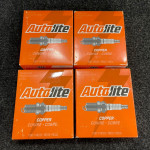 (4 Boxes) Autolite 405 Copper Resistor Spark Plugs