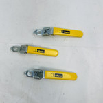 3x Parker Yellow Valve Lever Handle Kit, Industrial Control Replacement Parts