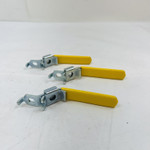 3x Parker Yellow Valve Lever Handle Kit, Industrial Control Replacement Parts