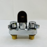 Chrome Two Handle Faucet Mixer | Bath Tub Shower Utility Sink NEW