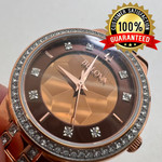 BULOVA 98L266 Phantom 120 Swarowski Crystals Rose Gold Tone Ladies Watch $425