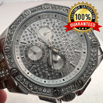 Bulova Octava Stainless Steel Swarovski Crystals Men’s 42mm Watch Model 96C134
