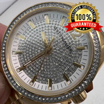 Wittnauer $695 WN3072 Men's 44mm Pave Gold Tone Quartz Stainless Steel Watch