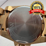 Wittnauer $695 WN3072 Men's 44mm Pave Gold Tone Quartz Stainless Steel Watch