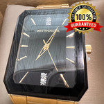 Wittnauer Men's Quartz $575 Diamond Accent Gold-Tone 49mm Watch WN3092