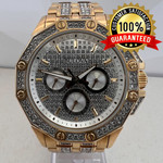 Bulova Octava 98C126 Crystals Men's Gold Stainless Steel Watch 42mm