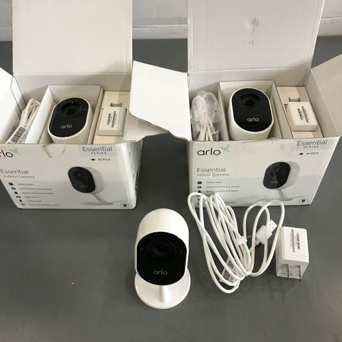 (Lot Of 3) Arlo VMC2040-100NAS Essential Indoor Wired Camera