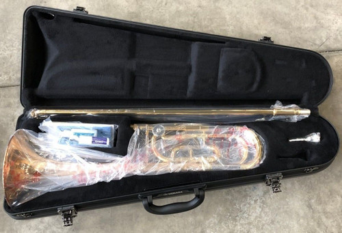 Yamaha YSL-448G Intermediate Trombone, F-attachment, Clear Lacquer, Gold Brass