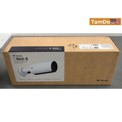 Verkada Bullet Series CB62-E Surveillance Camera 4K Bullet 3x Optical Zoom