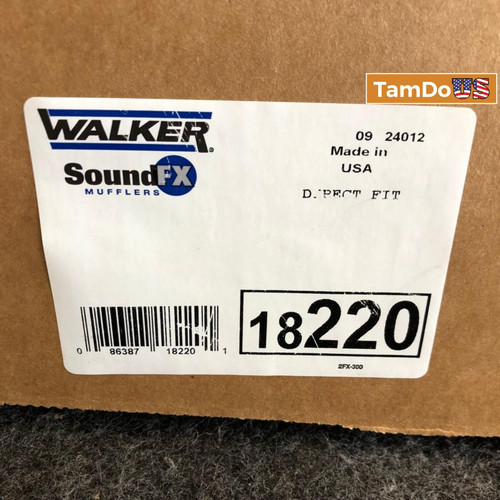 Walker Soundfx 18220 Direct Fit Exhaust Muffler 2.5" Inlet (id) 2.25" Outlet