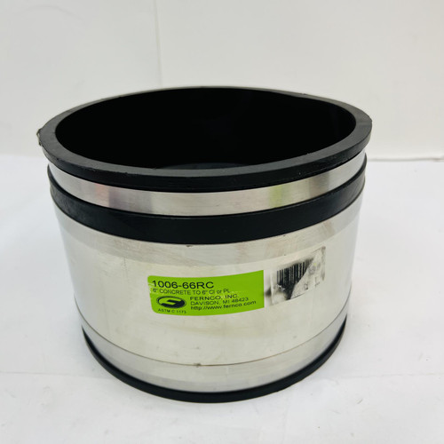 Fernco 1006-66RC 6" Concrete TO 6" CI or PL Below Ground Sewer Pipe Coupling Fernco 1006-66RC 6" Concrete TO 6" CI or PL Below Ground Sewer Pipe Coupling