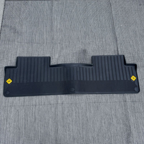 Rivian R1S Rear All-Weather Floor Mat PT00818683-A, OEM, Black Rubber, USA Made Rivian R1S Rear All-Weather Floor Mat PT00818683-A, OEM, Black Rubber, USA Made