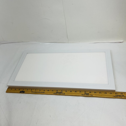 White LED Flat Panel Light Fixture - 1x2 FT (Approx.) - Flush Mount White LED Flat Panel Light Fixture - 1x2 FT (Approx.) - Flush Mount