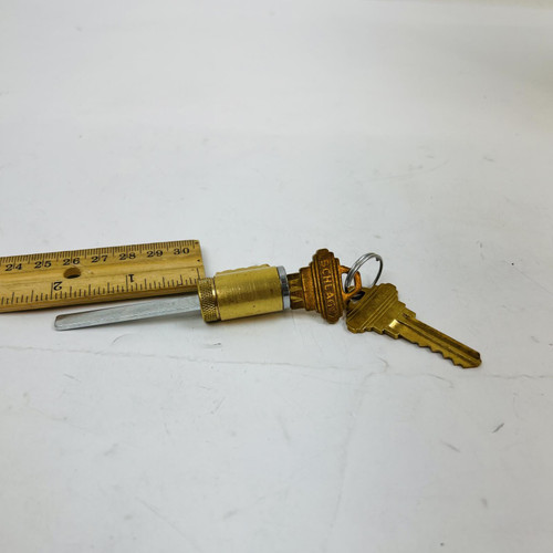 Schlage Lock Cylinder with Keys, Brass Finish, Door/Industrial Part, ~2.5" Length Schlage Lock Cylinder with Keys, Brass Finish, Door/Industrial Part, ~2.5" Length