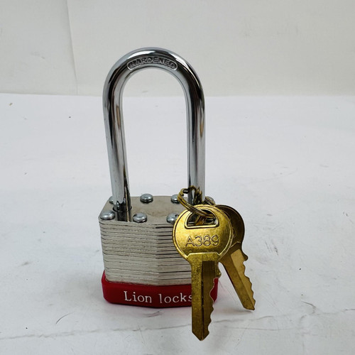 (Lot of 5) Lion Locks 40mm Padlock - Hardened Shackle, 2 Keys Included (Lot of 5) Lion Locks 40mm Padlock - Hardened Shackle, 2 Keys Included