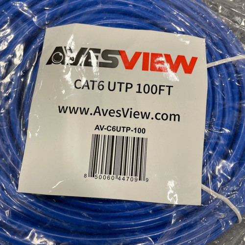(Lot of 5) AvesView CAT6 UTP Ethernet Patch Cable High Speed, 100ft, Blue