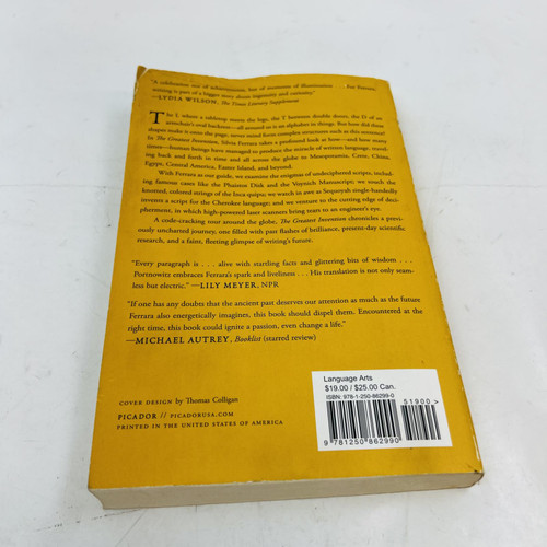 The Greatest Invention by Silvia Ferrara - History of World Scripts Hardcover Book