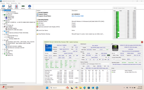 DELL Precision 7680 16" WUXGA, i7-13850HX, 32GB, 2TB, RTX 2000 Ada *Pls READ* DELL Precision 7680 16" WUXGA, i7-13850HX, 32GB, 2TB, RTX 2000 Ada *Pls READ*
