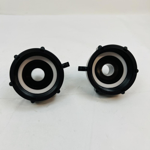 Pair 2X3/4" Black Plastic Hose Pipe Adapters Connectors Fittings NEW