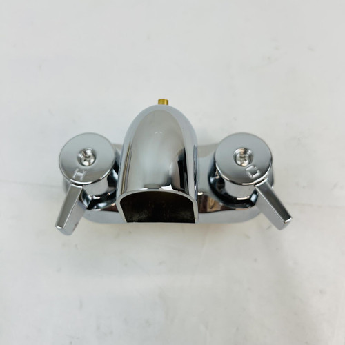 Chrome Two Handle Faucet Mixer | Bath Tub Shower Utility Sink NEW