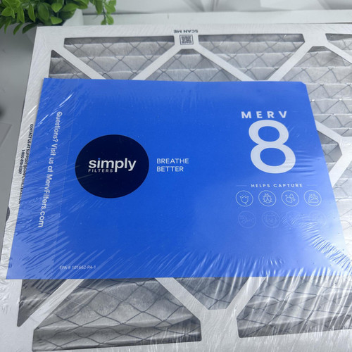 Simply Filters 14x25x1 MERV 8 Air Filter, Dust/Pollen/Pet Dander Removal, 6-Pack Simply Filters 14x25x1 MERV 8 Air Filter, Dust/Pollen/Pet Dander Removal, 6-Pack